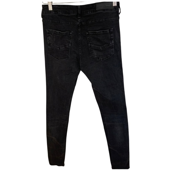 ZADIG & VOLTAIRE Eva Gris Destroy Deluxe Black Skinny Jeans Size 26 - Picture 14 of 16